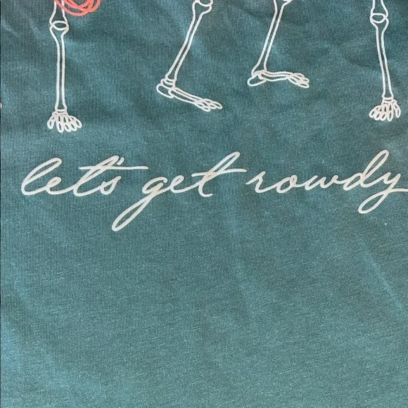 ♥️Zoe + Liv Skeleton Cowboy Let’s Get Rowdy T-Shirt - Picture 9 of 9